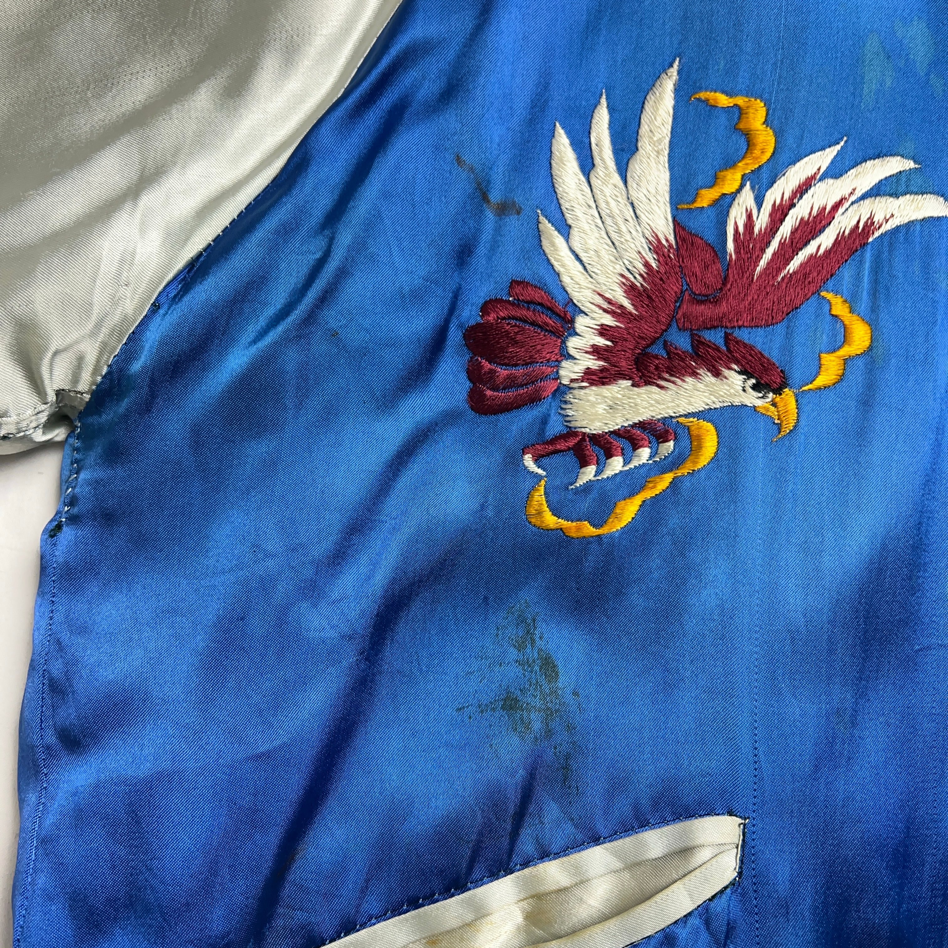 90s 日本製 vintage 鷲 日本限定 スカジャン vintage 1950's SUKAJAN Souvenir Jacket Big Size 50年代 スカジャン 虎 鷲 鷹