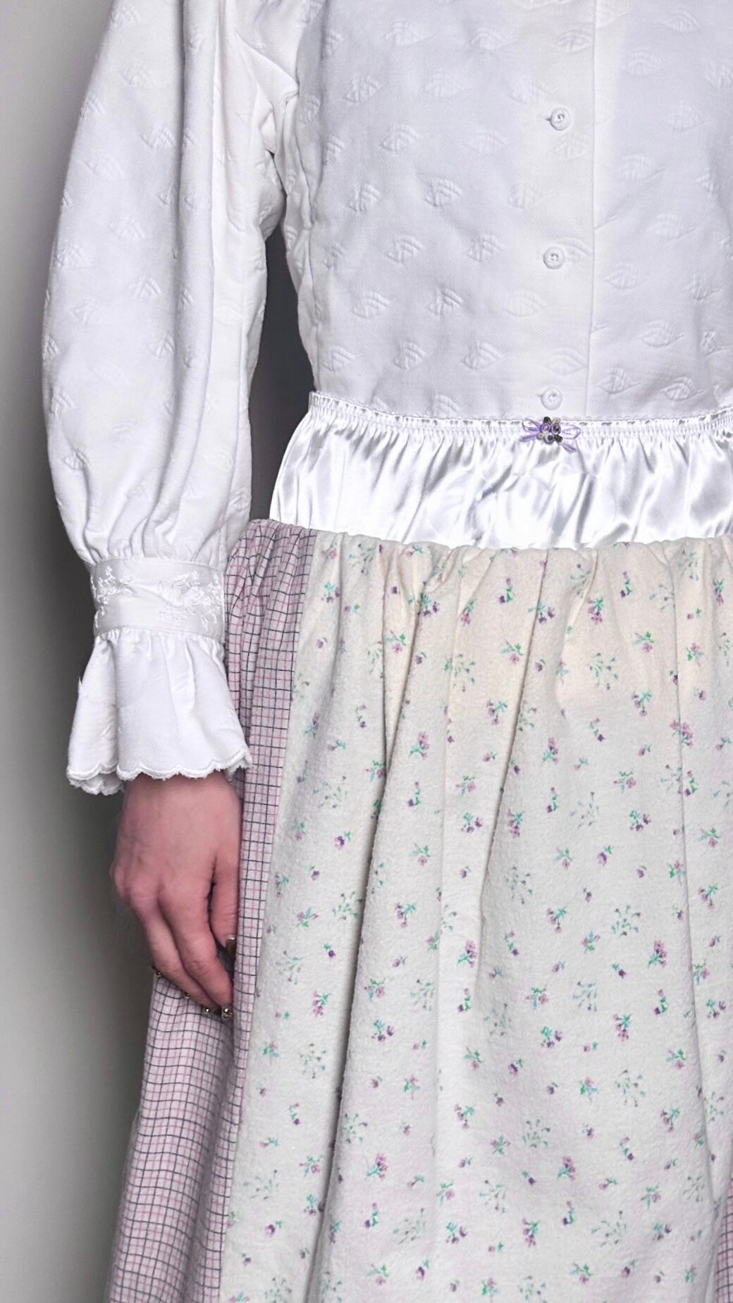 FUMIKA_UCHIDA  [DOUBLE NAPPED FLORAL MIDI SKIRT]