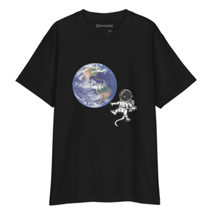 Space Lizard 地球　T-shirt　A0008