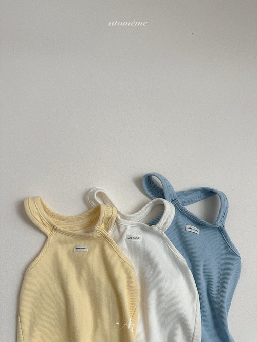 〘予約〙atomeme / Rene Rib Halter-neck Top