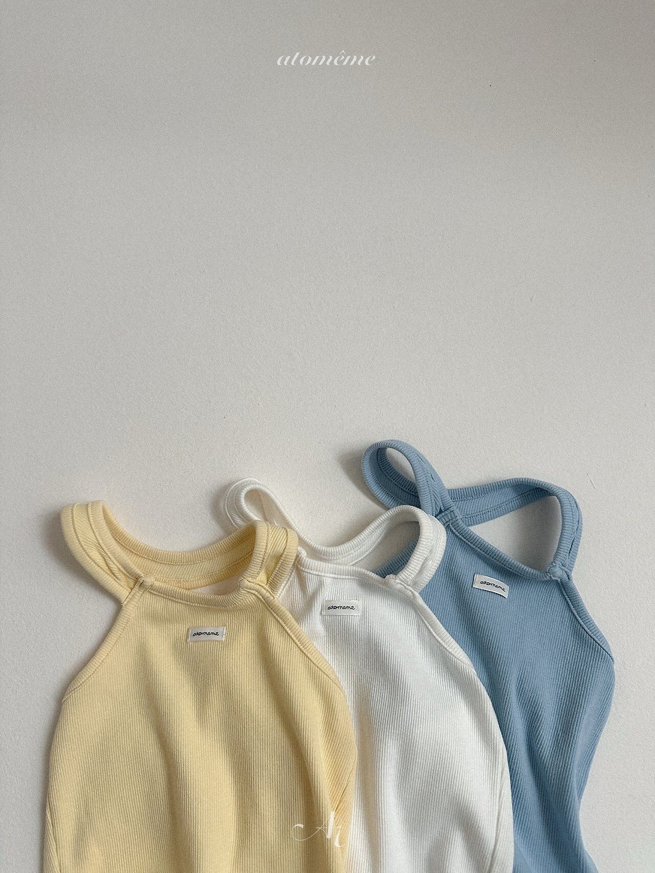 〘予約〙atomeme / Rene Rib Halter-neck Top