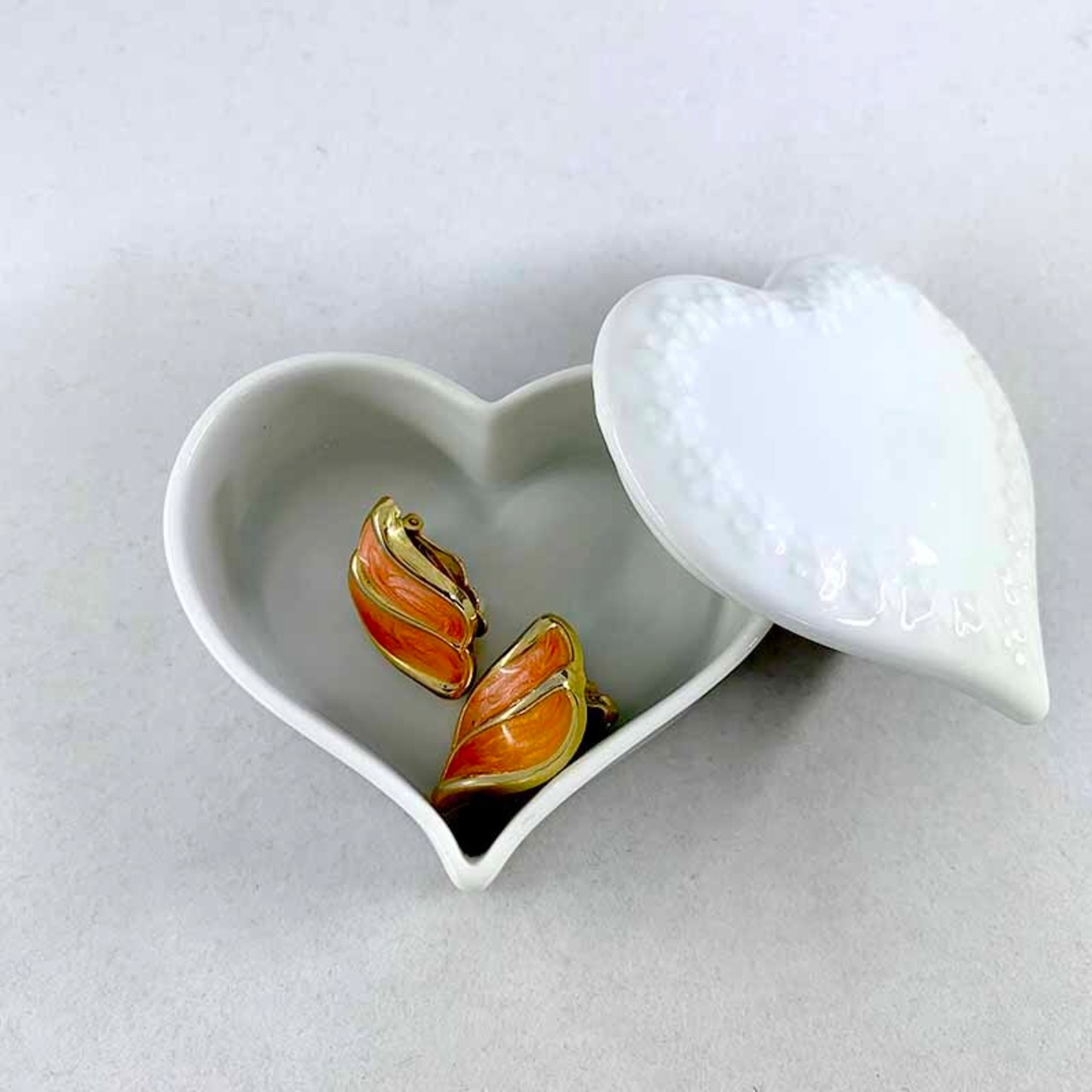 ハート型小物入れ 白いハート　 BAVARIA　ボンボニエール　アクセサリー入れ　　12otci13