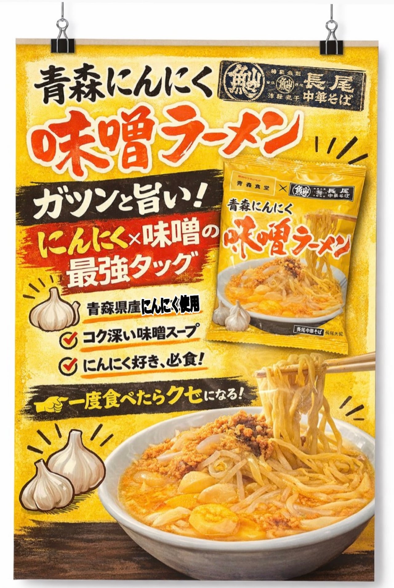 青森にんにく 味噌ラーメン | 長尾中華そば 公式