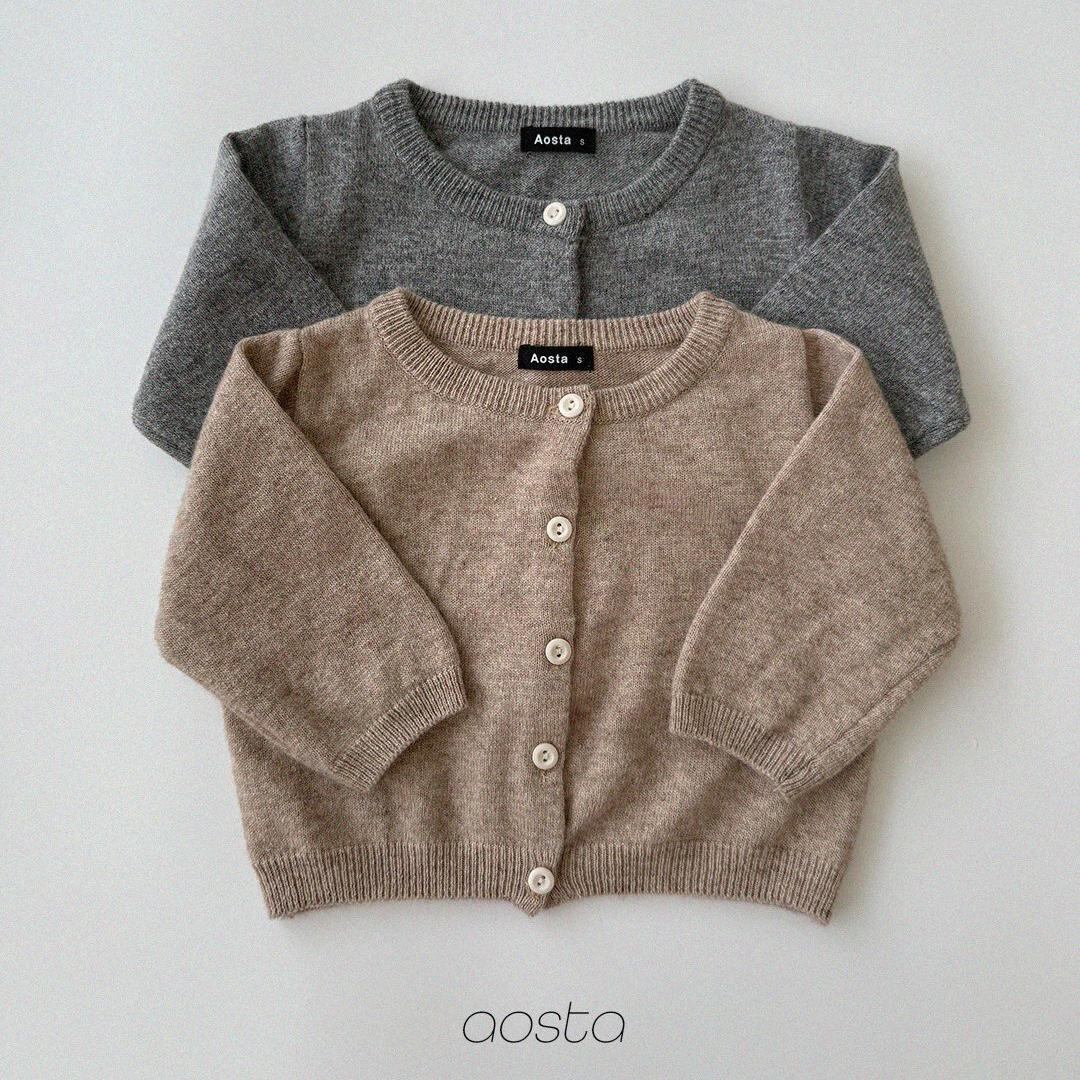【2点送料無料】«予約»«Aosta» ニットカシミヤカーディガン 2colors