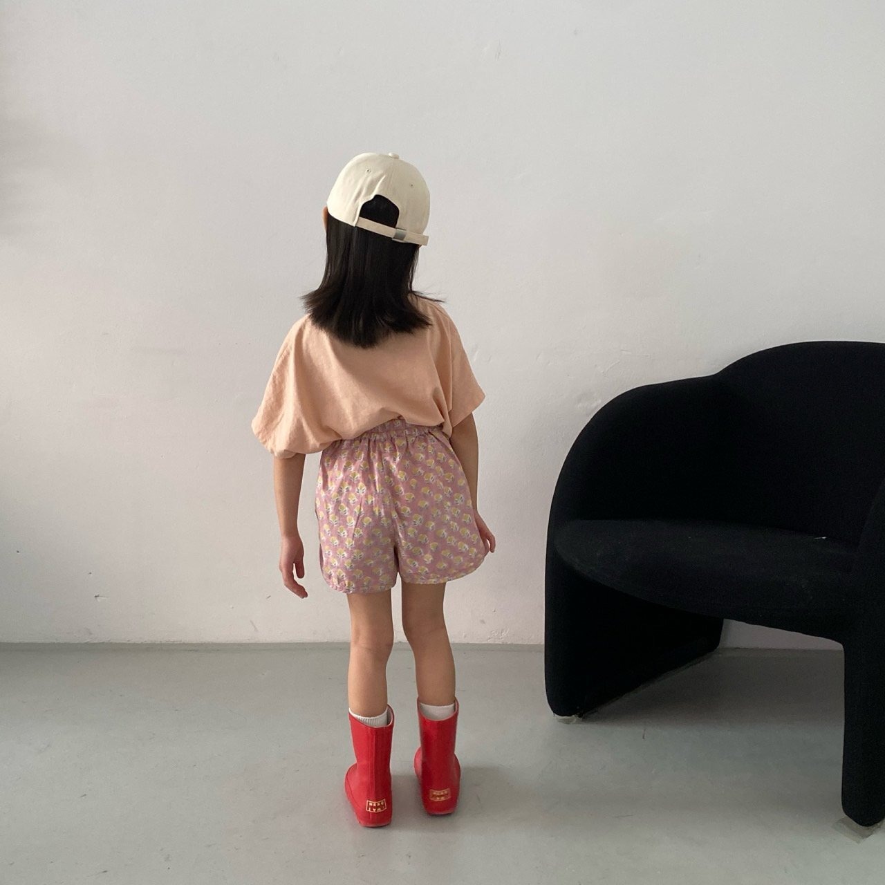 【middle name】ビンテージフラワーショートパンツ 90〜110cm ピンク【240431】 - 11