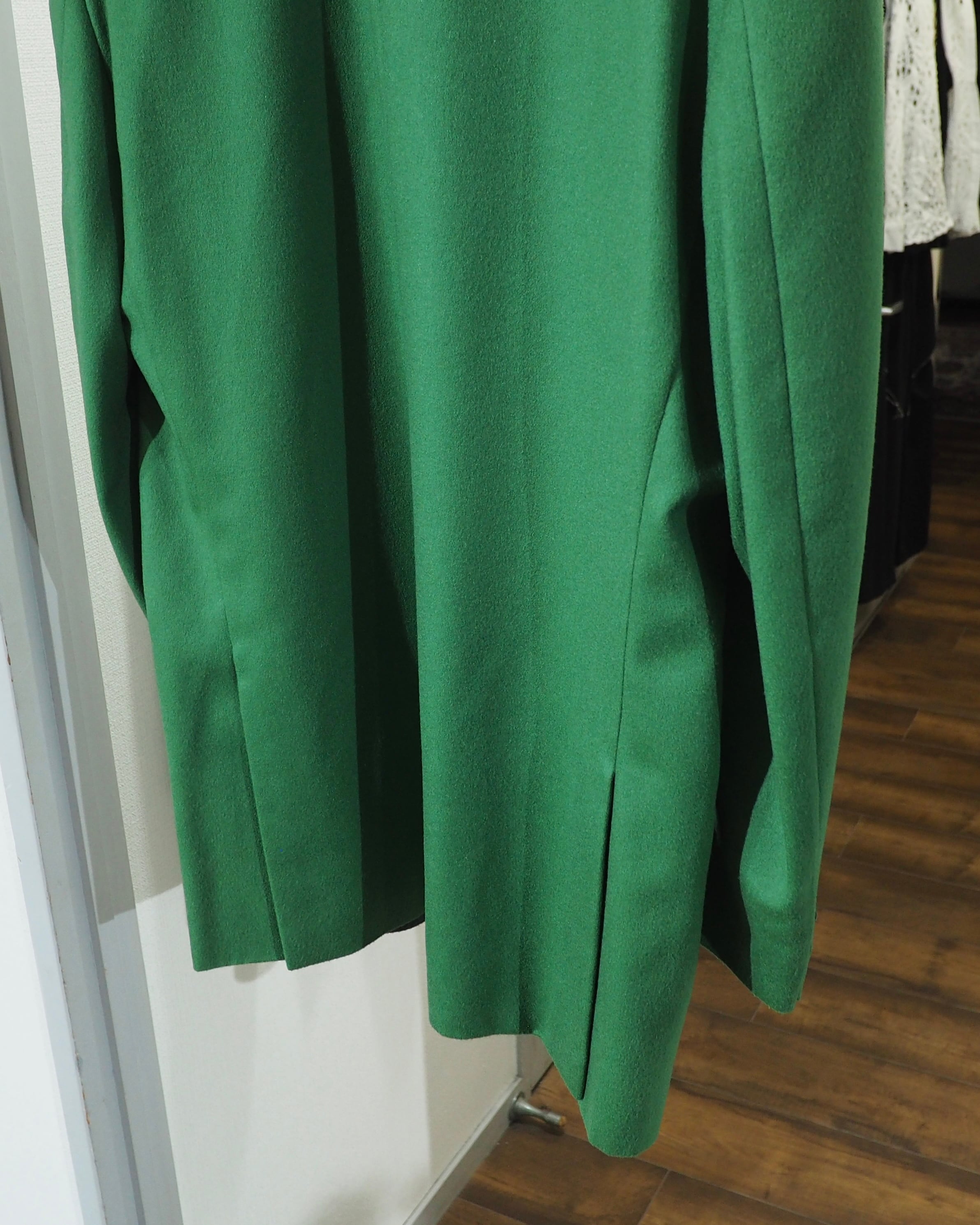 " Made in Italy - STUDIO FERRE " Beautiful Light Green Color Vintage Cashmere Mix Tailored Jacket