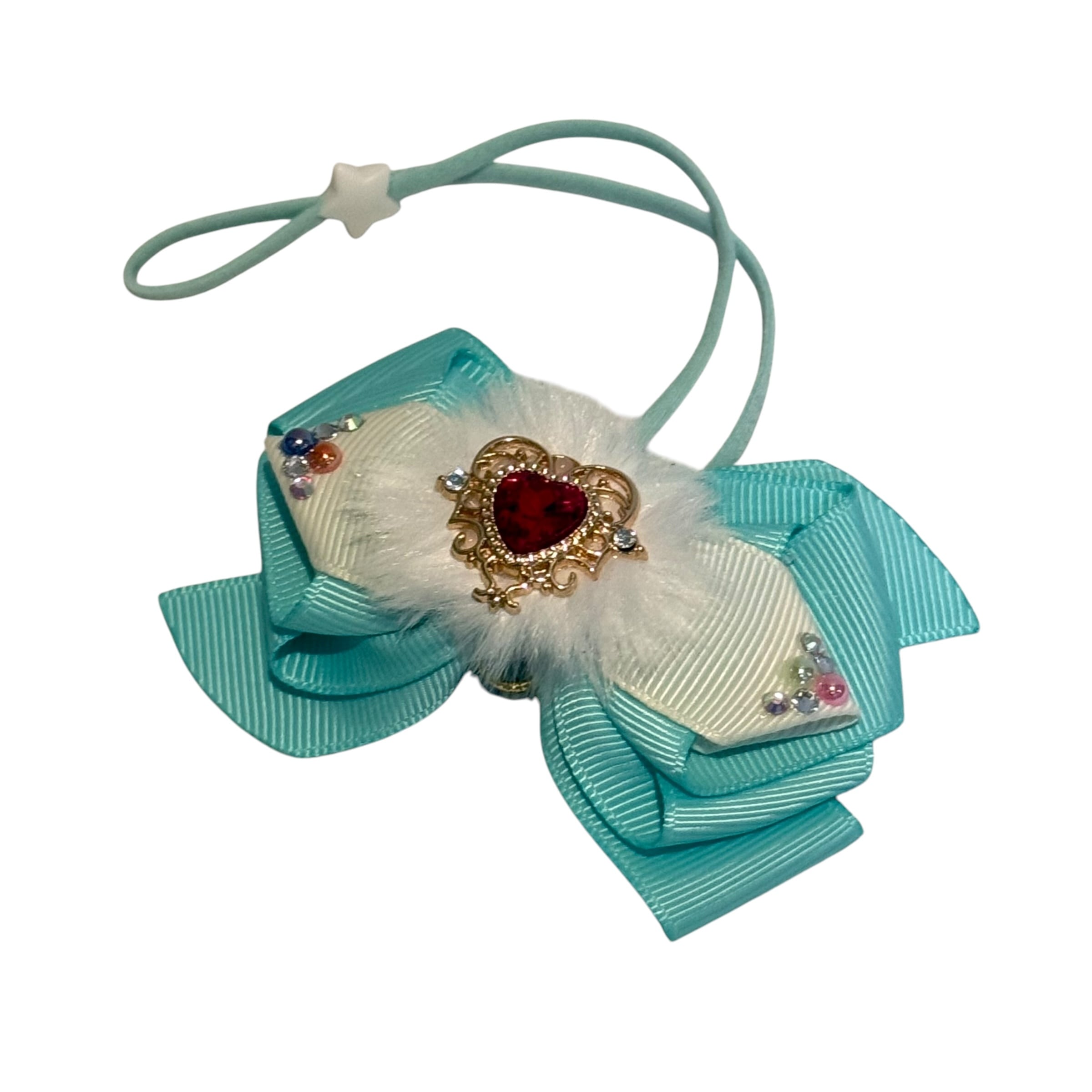 犬猫チョーカー レギュラーサイズ ハートチョーカー リボン 犬用 猫用