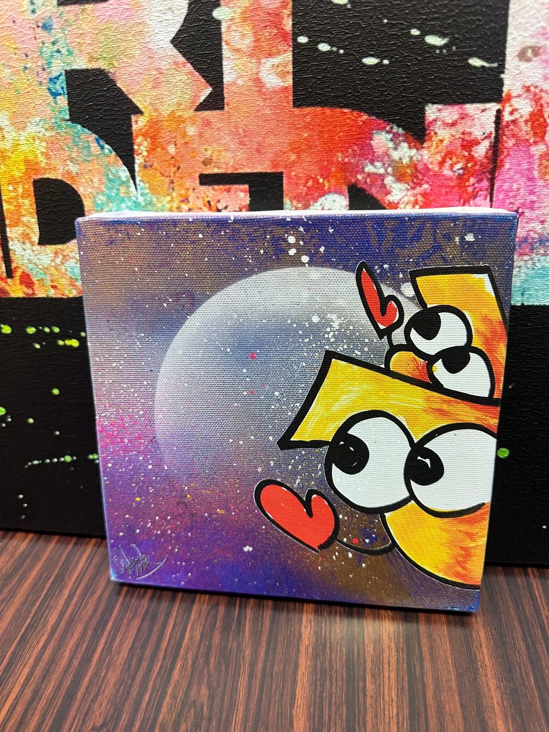 728万再生されてる原画の絵」【原画 F6 キャンバス】 | スプレーアート