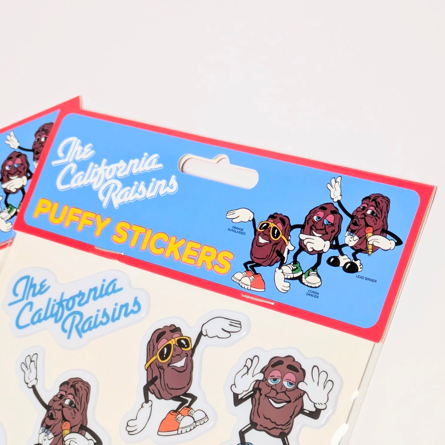 【 California Raisins（カリフォルニアレーズン）】 AMERICAN PUFFY STICKERS / ぷくぷくシール / ぷっくり / ステッカー 〚アメリカン雑貨 アメトイ〛