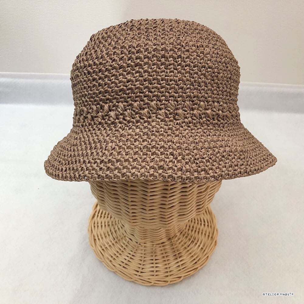 【編み図のみ】春夏向けクロッシェ帽・3サイズ(印刷版)