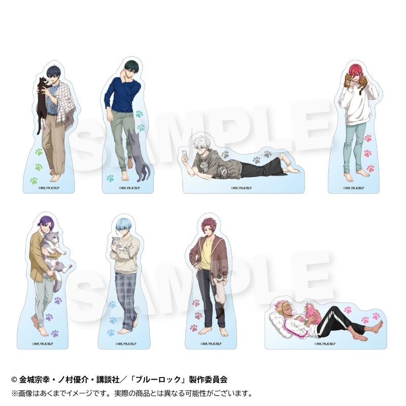 5月発売予定】ブルーロック アクリルブロック 猫と戯れver. | ワイワイ