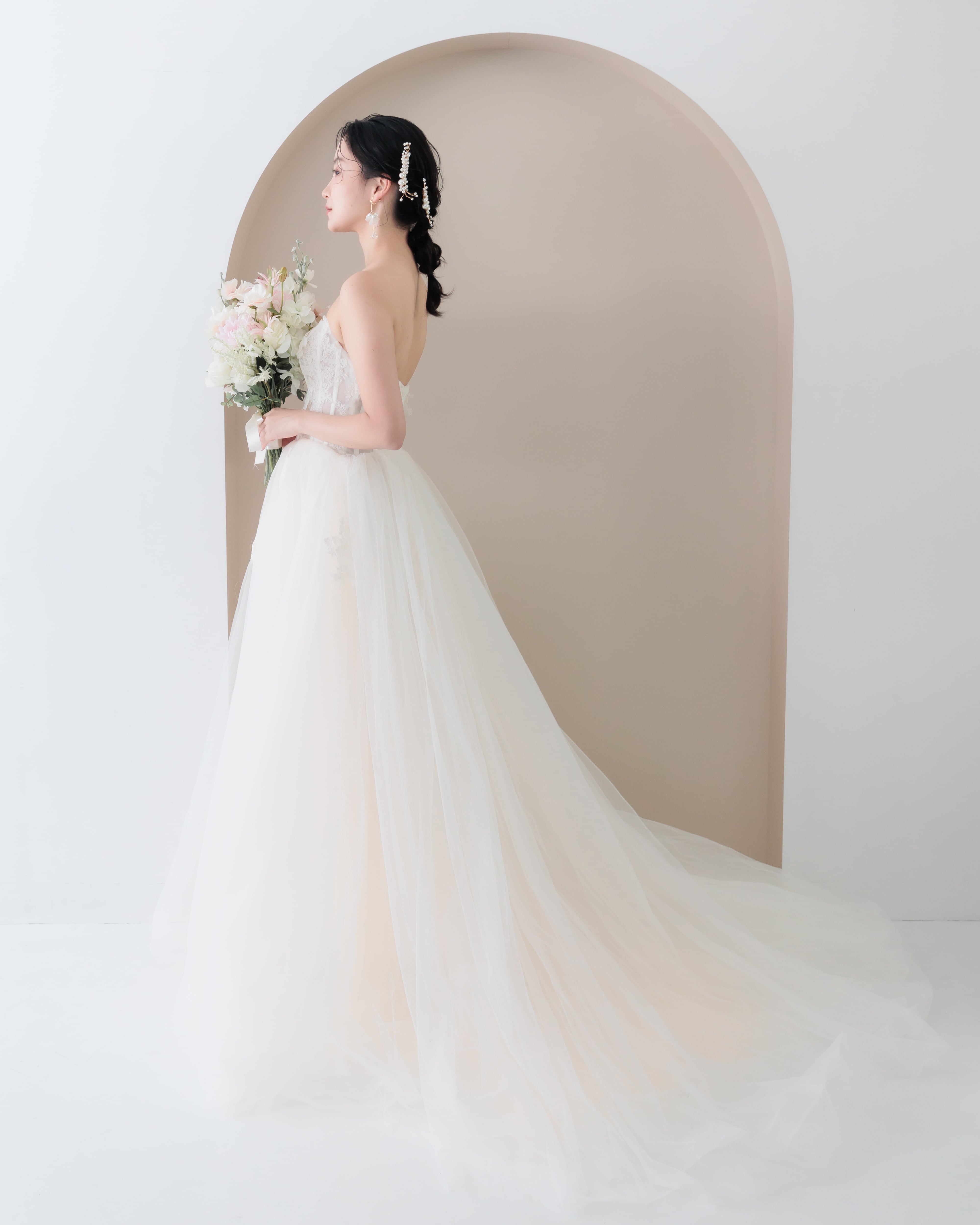 2WAY仕様ウェディングドレス【WD2509-06】 | ブライダルアクセサリー