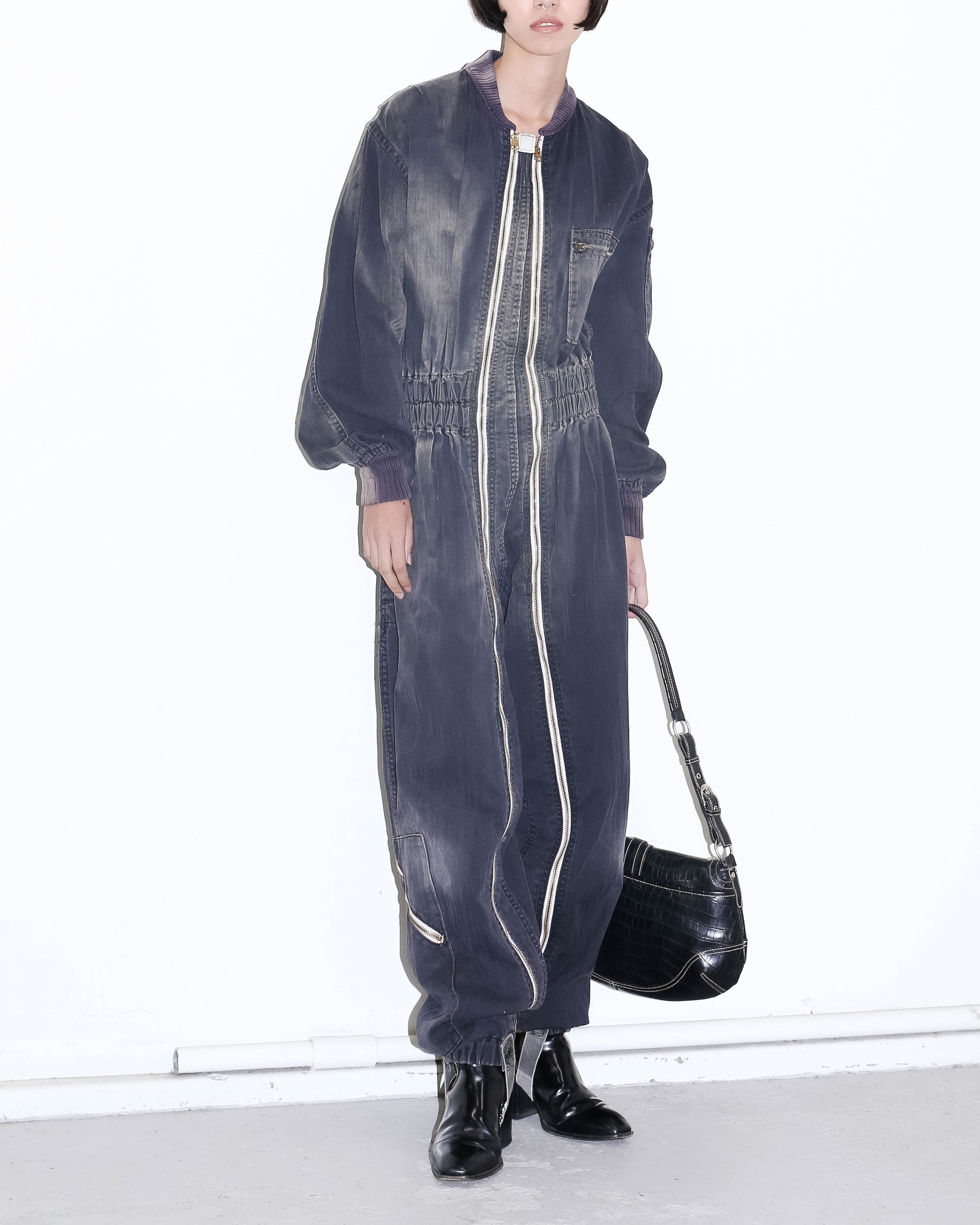 1940-50s PIONEER PARACHUTE COMPANY - HBT military jumpsuit | LUIK FINN