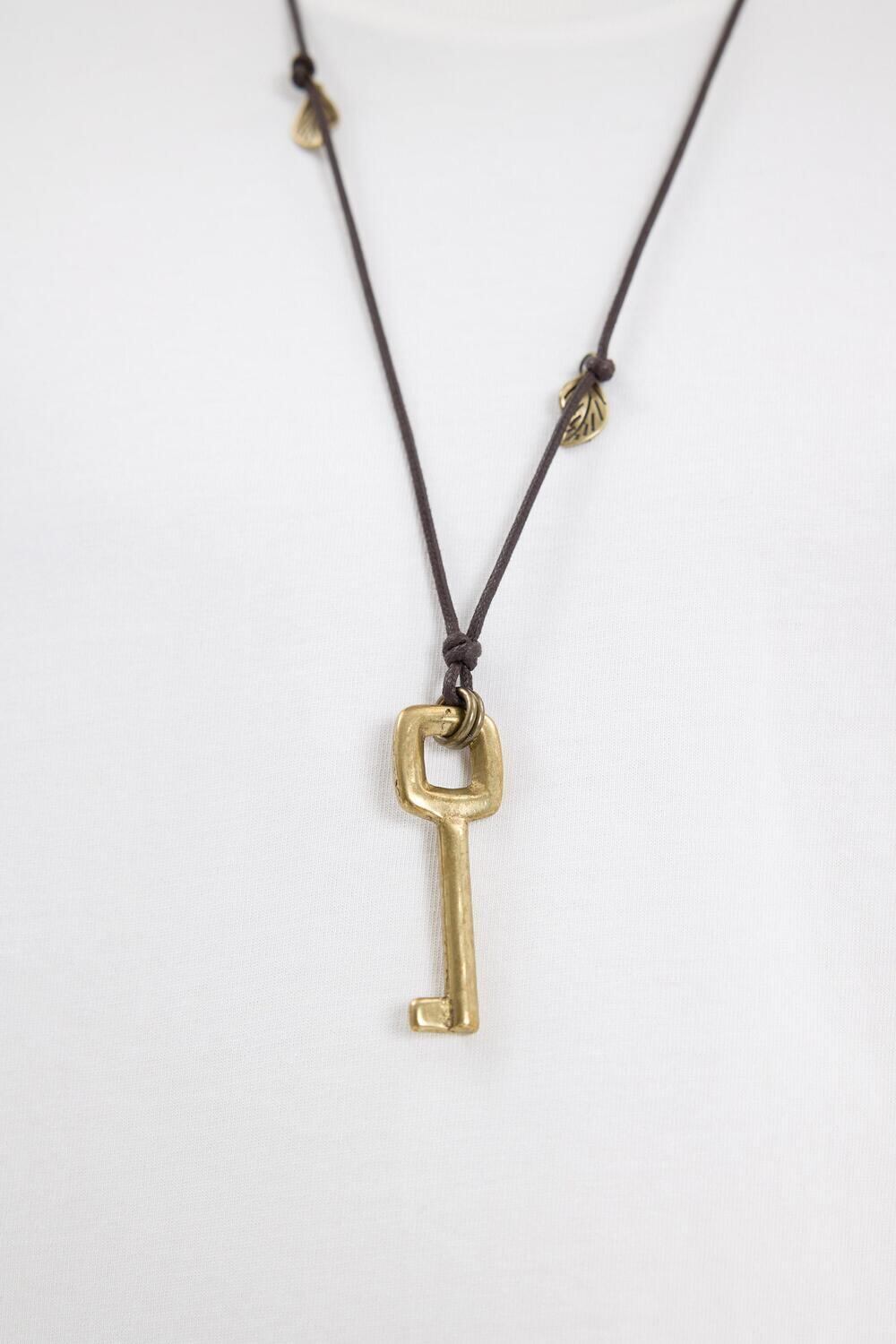 ☆ATEEZ ソンファ 着用！！【AFTER FRAY】Safari Key Leaf Necklace