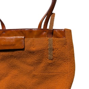 archive MIU MIU orange wool hand bag