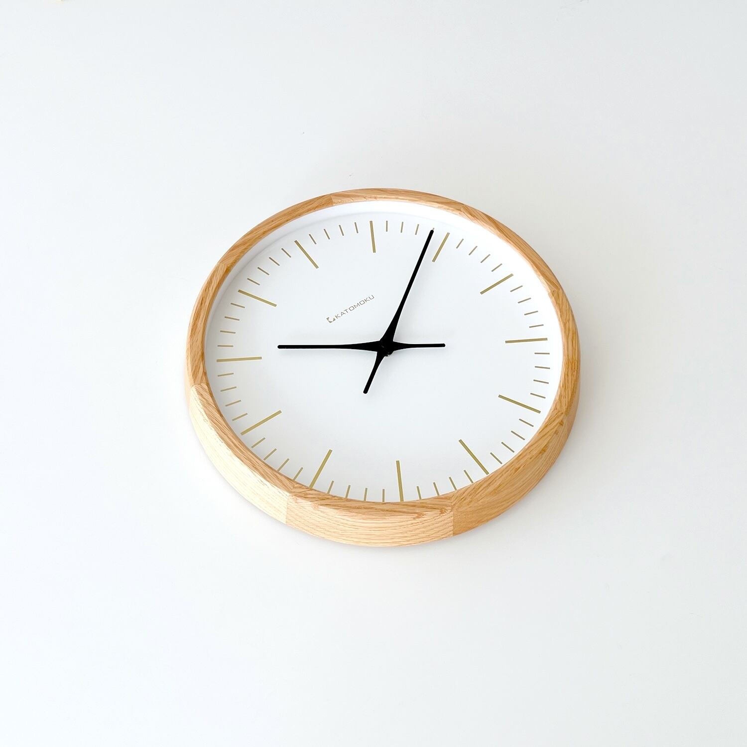 KATOMOKU muku clock 18 オーク km-129OA 掛け時計 | 加藤木工株式会社