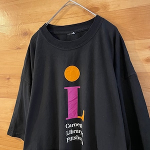 【USA古着】カーネギー図書館 ロゴ Tシャツ XL相当 ビッグサイズ US古着 アメリカ古着