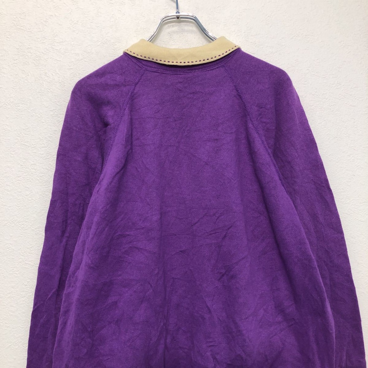 TULTEX ロゴ スウェット トレーナー レディース L パープル ホワイト 
