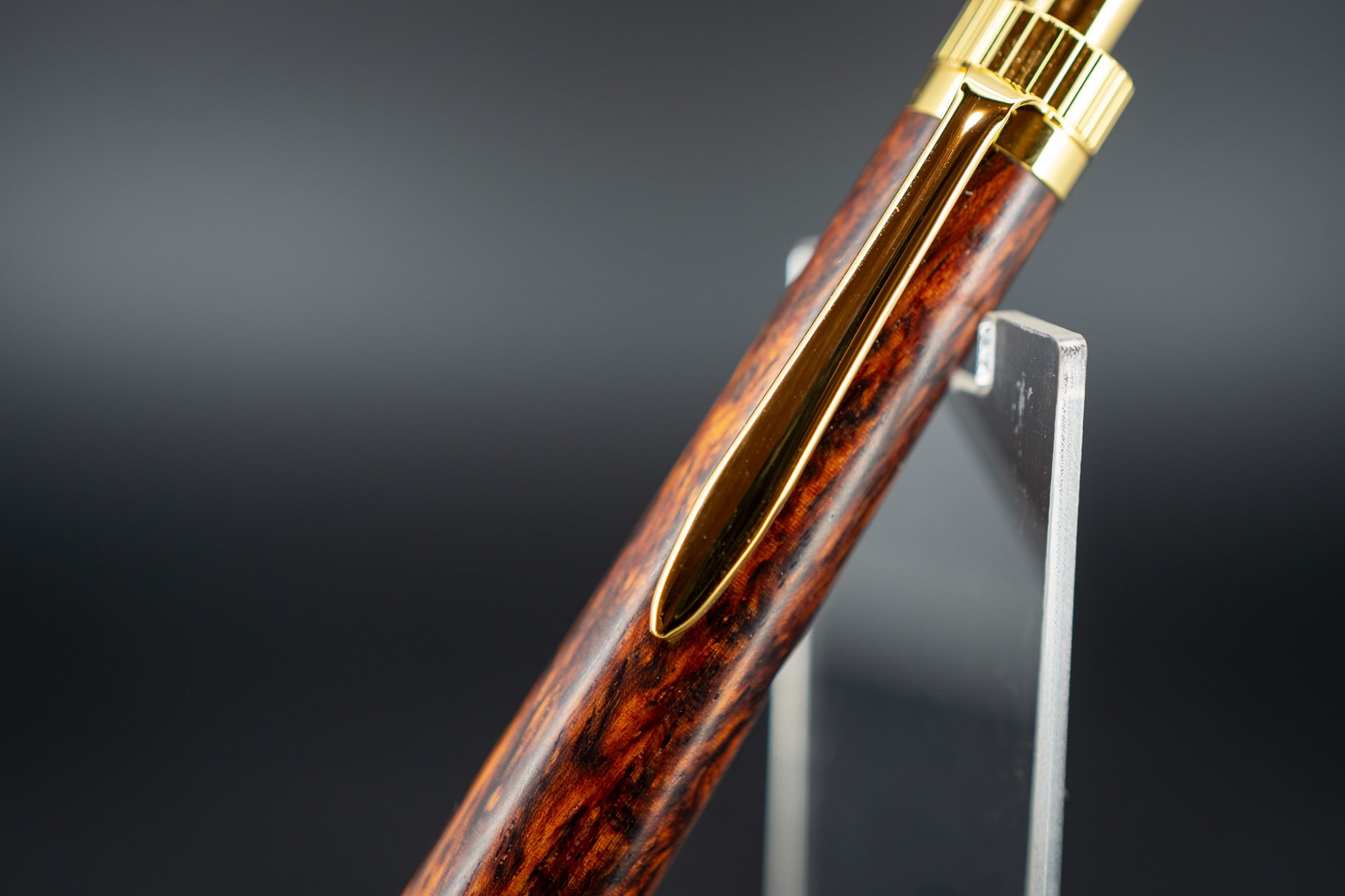 OUTLET 【東洋のローズウッド】 縞紫檀 変わり杢 特上 gold BP