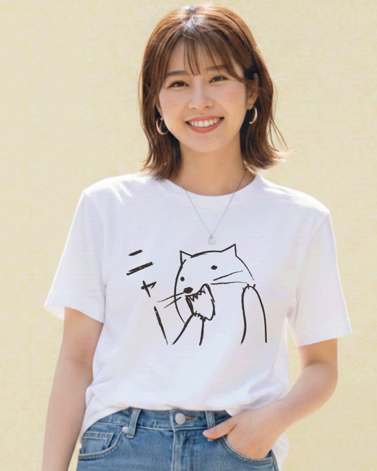 【ネコニャー】 ユニセックスTシャツ☆ マジックマインド