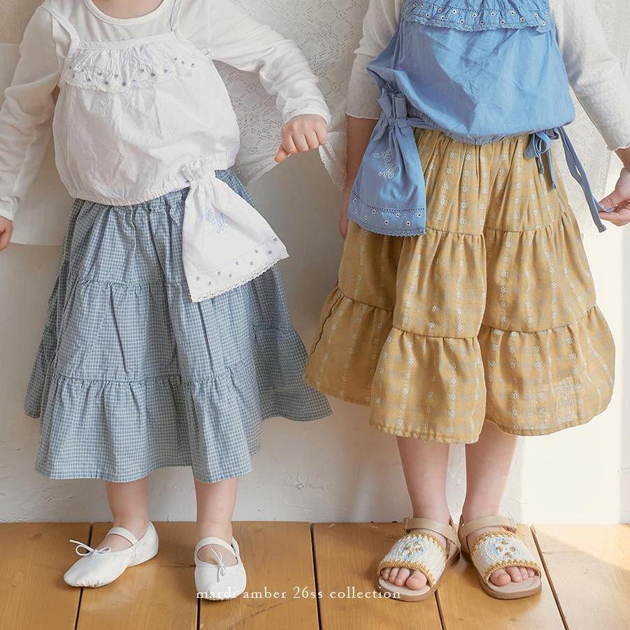 «予約»«Mardi Amber» ラフィンスカート 2colors