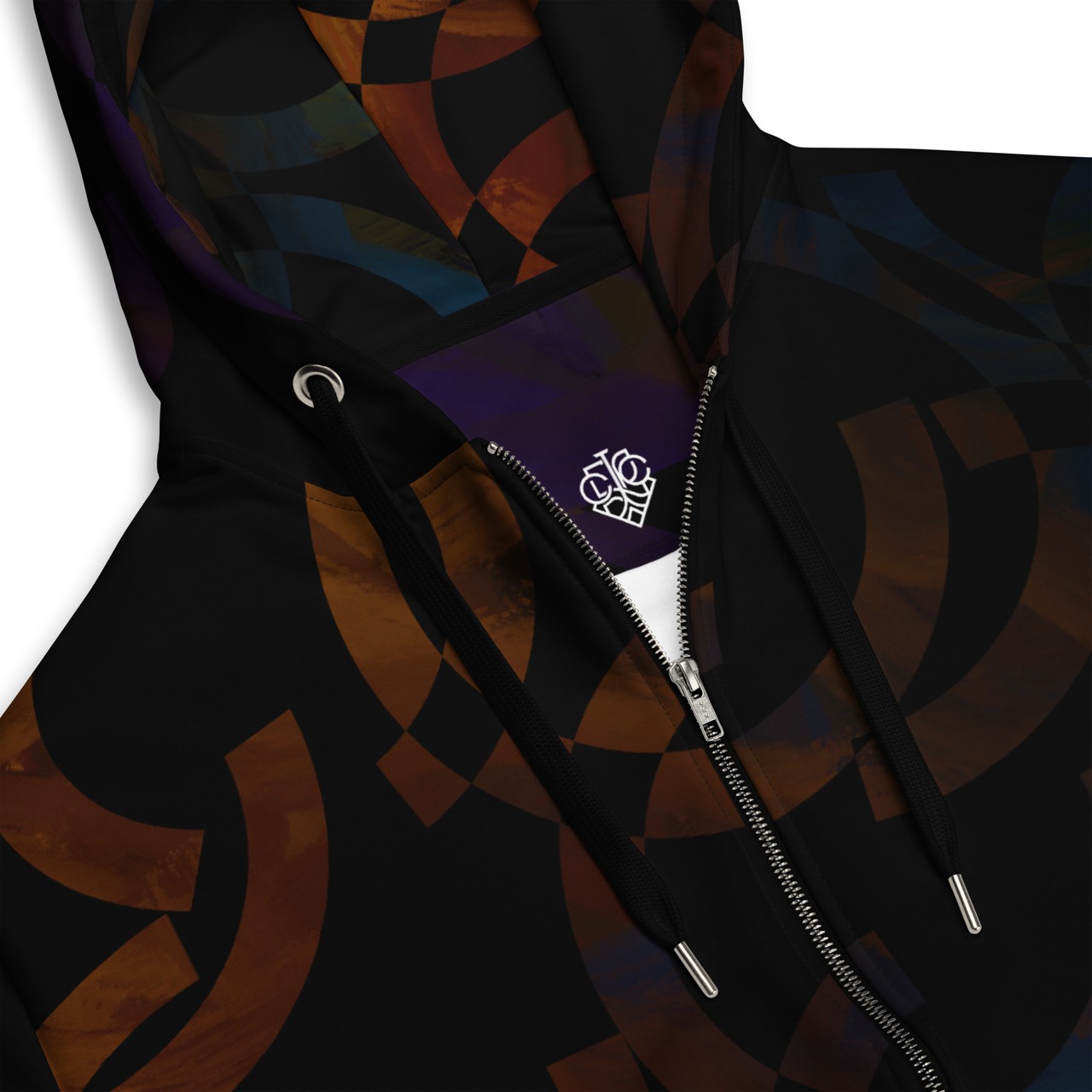 All-Over Print Recycled Unisex Zip Hoodie