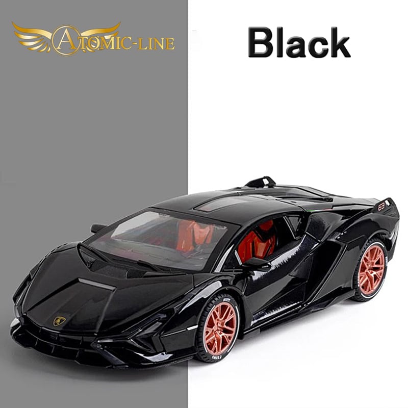 Lamborghini シアン FKP37 ミニカー 全3色 1/24 ライト点灯 エンジン