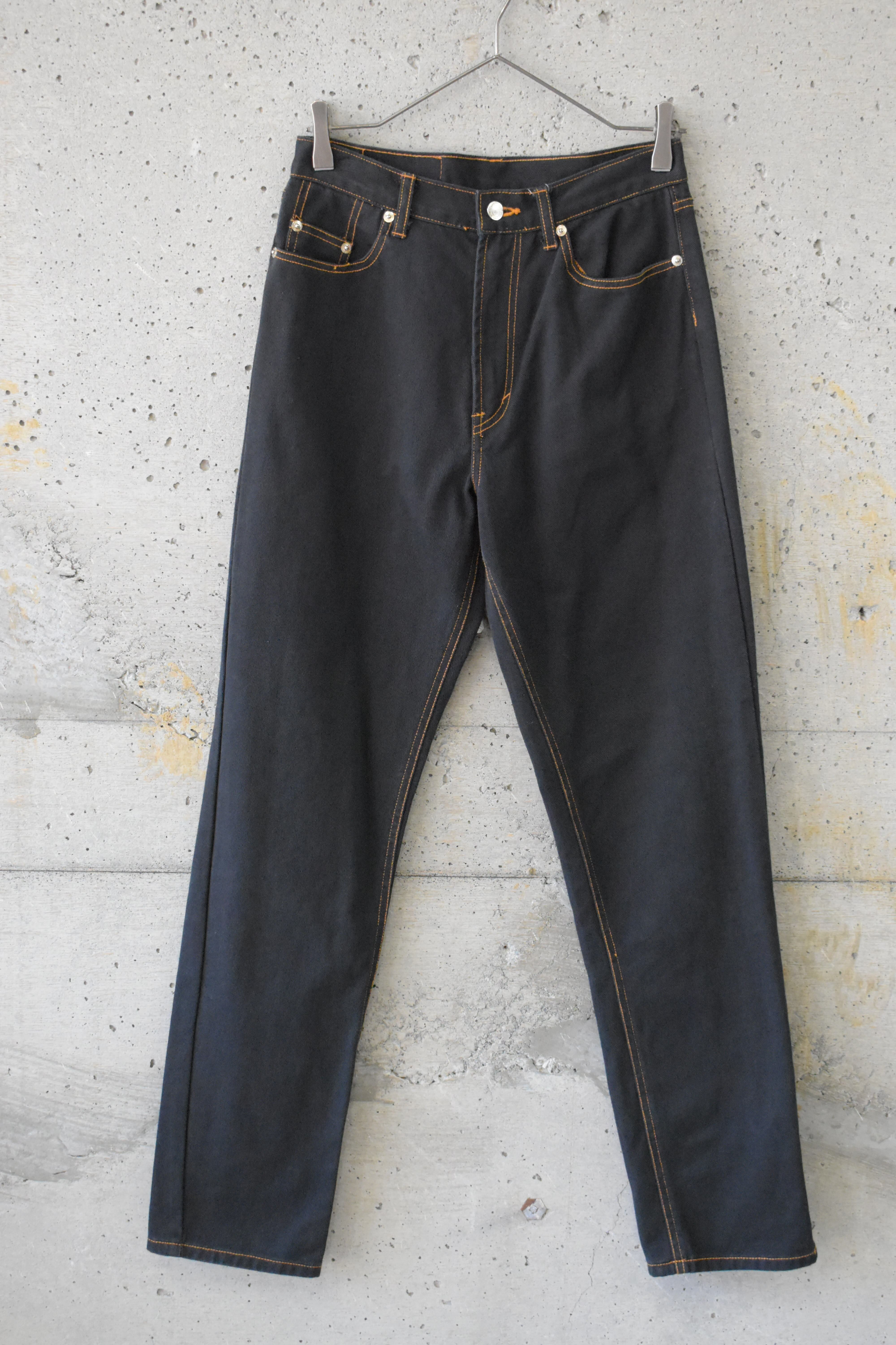 black color denim pants