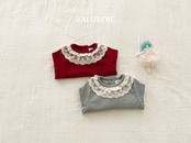 ベルベベ / valubebe / レースカンカンフリルT / 韓国子供服 / ベビー|キッズ / 26winter〖取寄〗*6M~S*