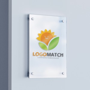 ひまわりの太陽のロゴ