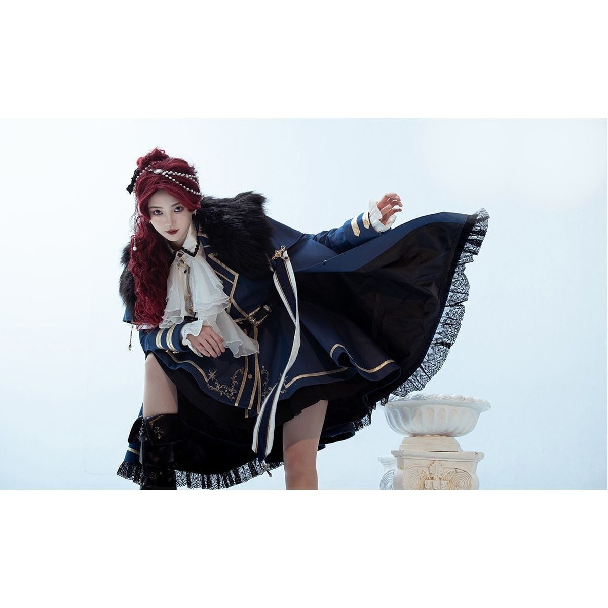 勇者の蒼き誓い〜蒼穹の軍服ロリータセット〜：ワンピース | Maiden's Rêve