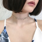 シルバー：胡蝶の夢：チェーンのチョーカーネックレス　SV233S