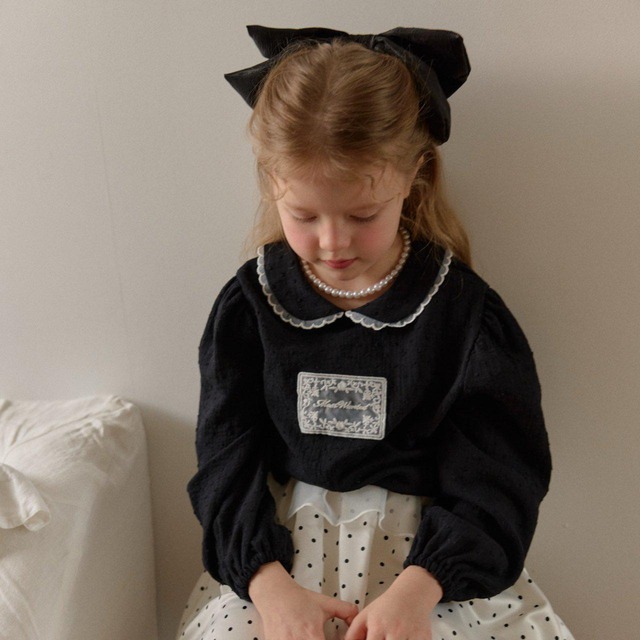 «予約»«ジュニアサイズあり»«berry berry» モチーフブラウス 2colors