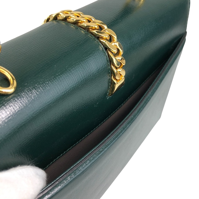 GUCCI グッチ ハンドバッグ グリーン ベルトモチーフ シルヴィ vintage ヴィンテージ オールド 2vw4nm