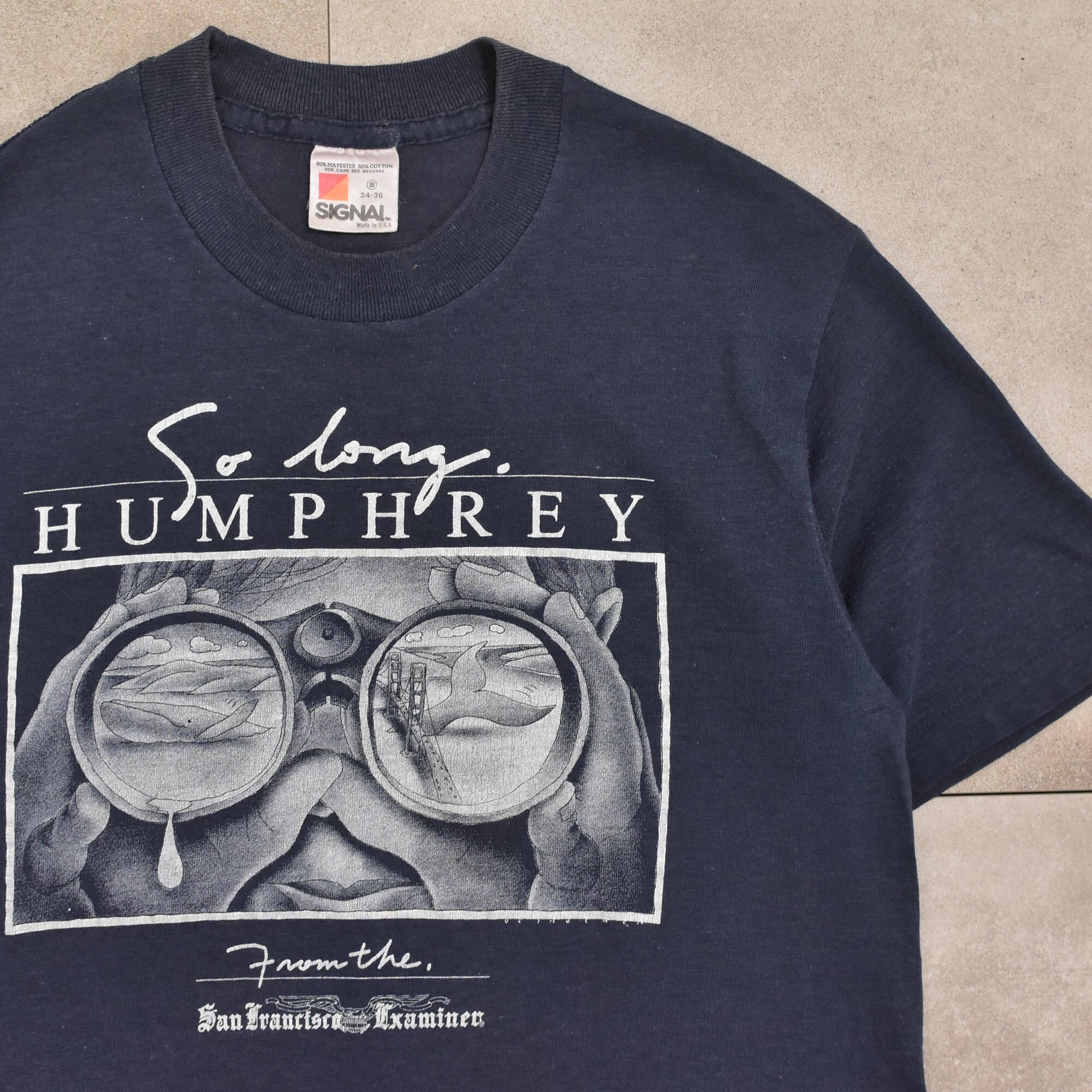 80s USA SIGNAL Humphrey the Whale T-shirt | 古着屋 grin days