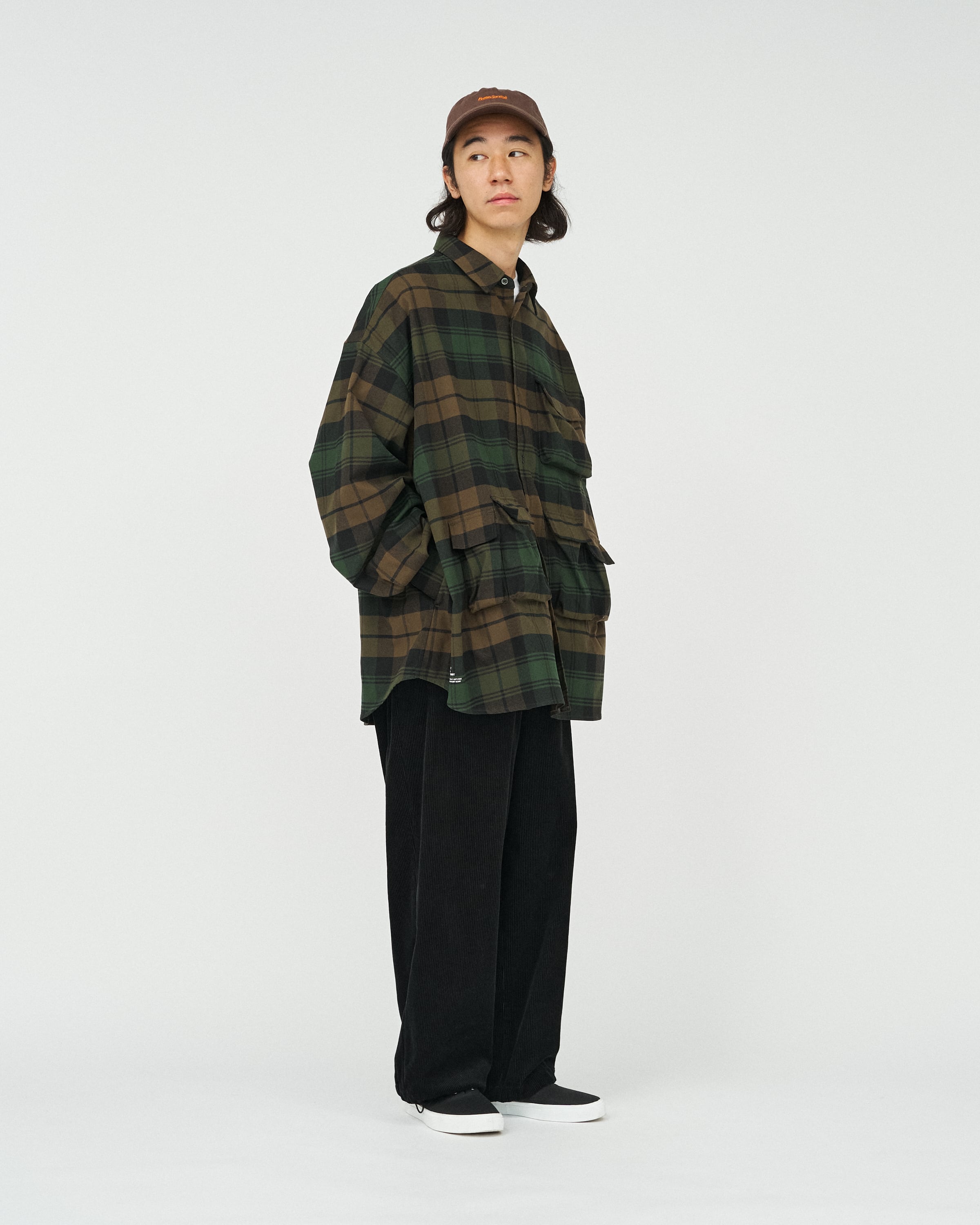 FreshService FLANNEL CHECK SHIRT シャツ FreshService｜FLANNEL CHECK MULTI POCKET SHIRT | 眠家オンラインストア