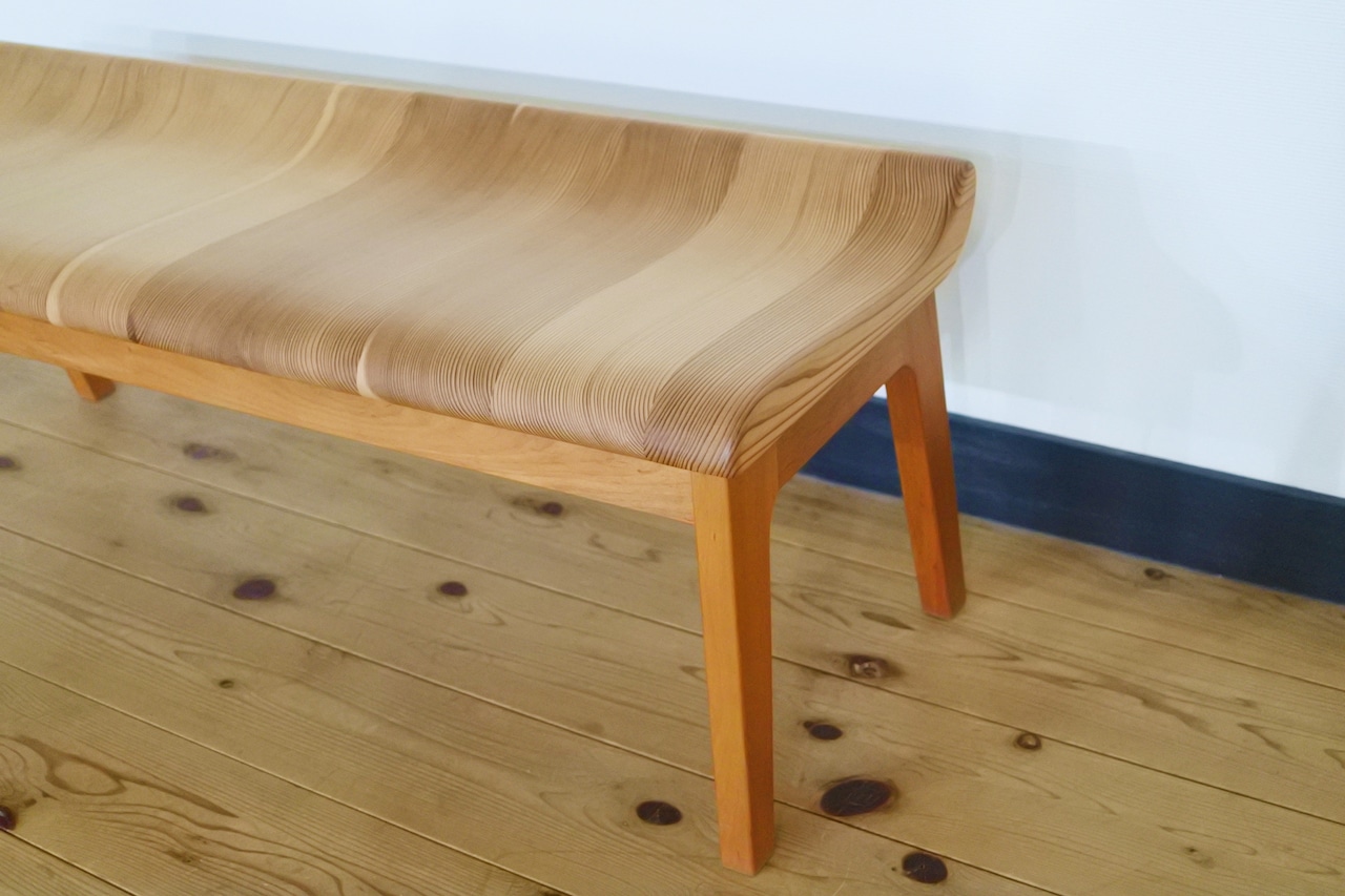 【店頭引取】紀州スギのいすベンチ W1200サイズ