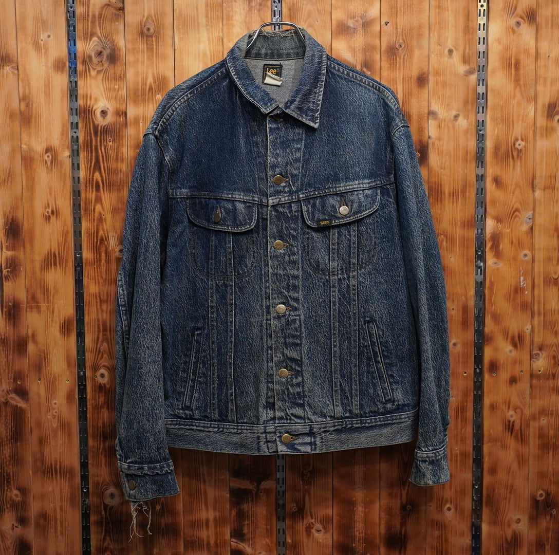 80s90s lee 220-8548 ケミカルウォッシュ デニムジャケット Gジャン M/リー
