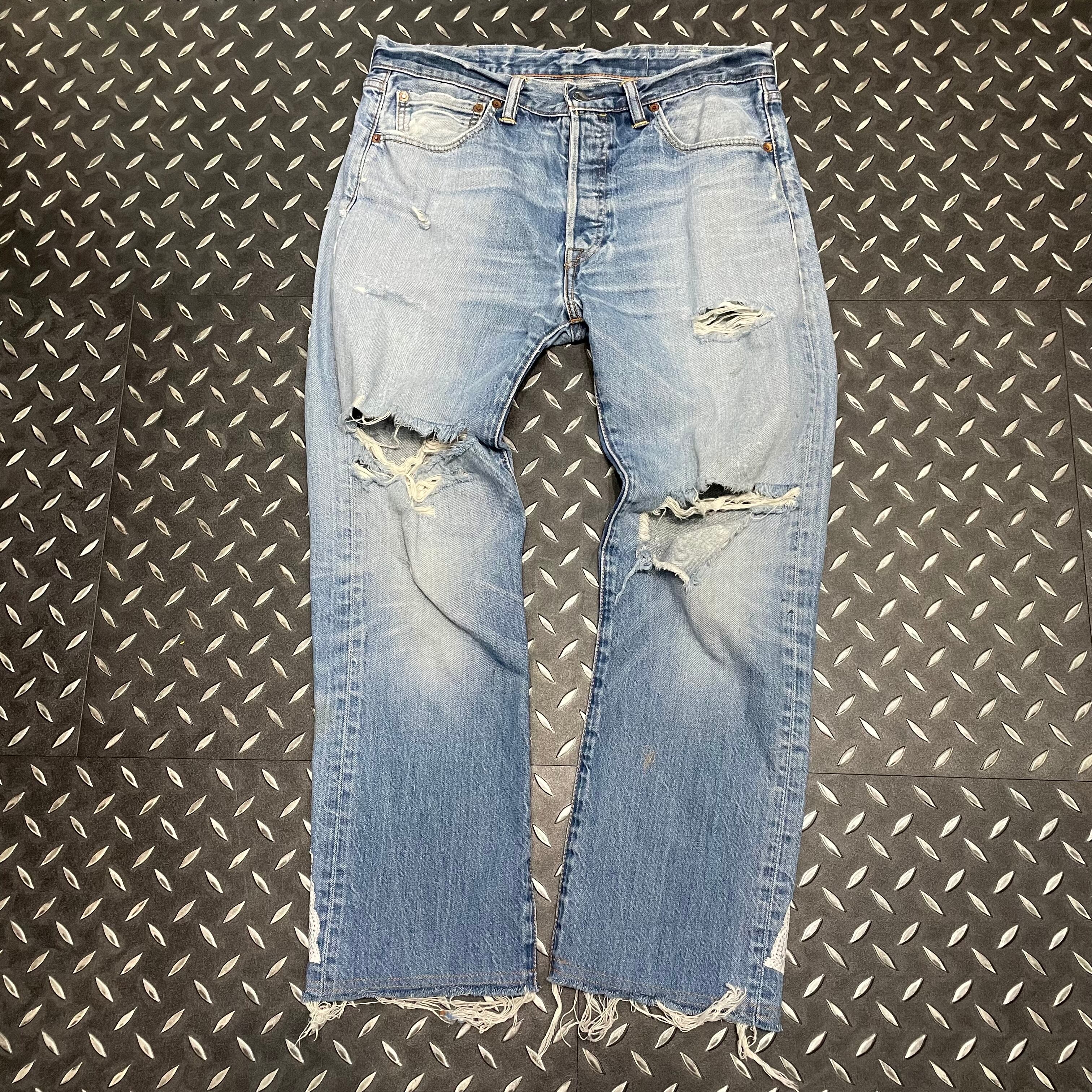 aiko着用 エビスリボンデニム ダメージデニム Cathy 