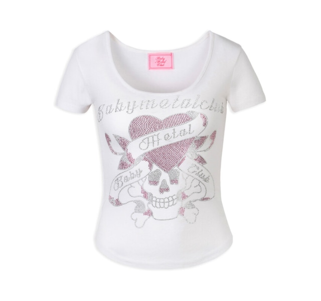 [Baby metal club] Bmc twinkle skull t (white) 正規品 韓国ブランド 韓国代行 韓国通販 韓国ファッション Baby metal club