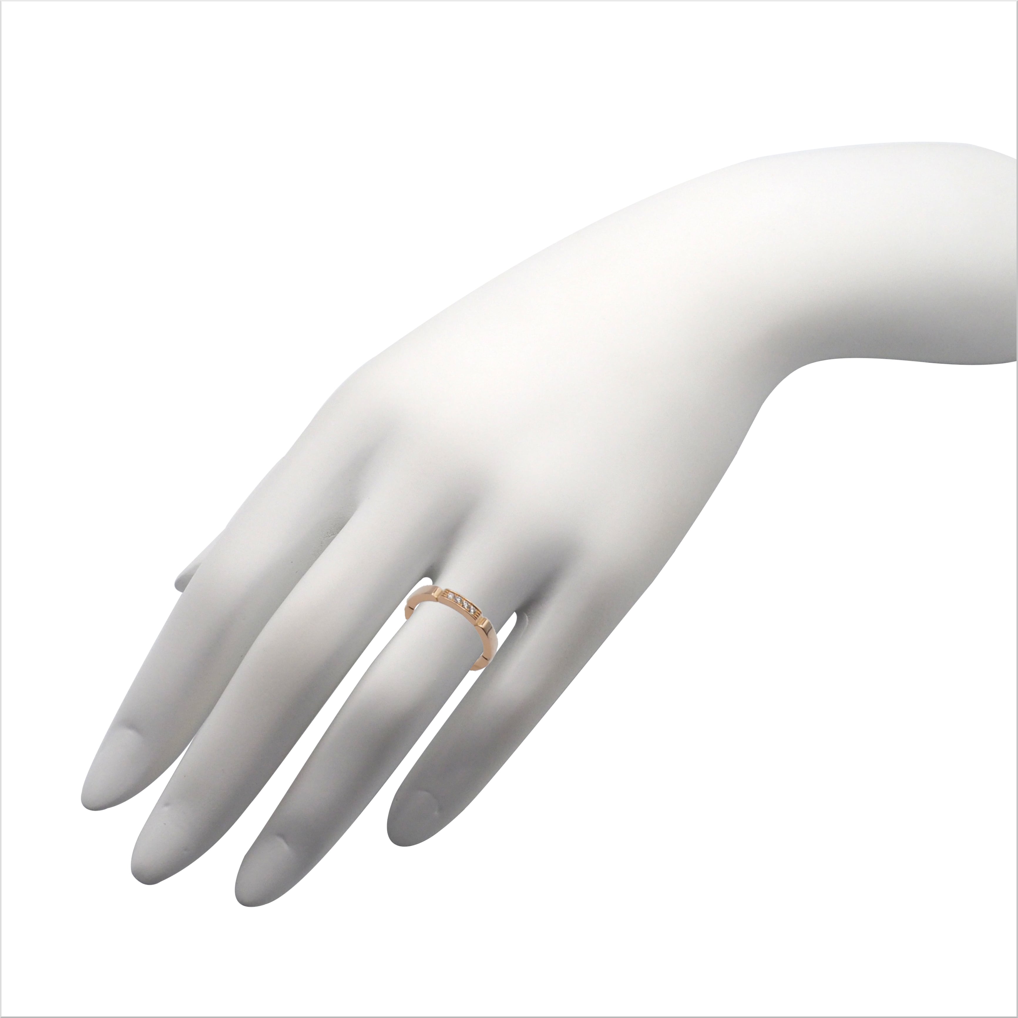 カルティエ　マイヨンパンテール Cartier 47 Cartier カルティエ マイヨン パンテール リング 4Pダイヤ #47(約7号