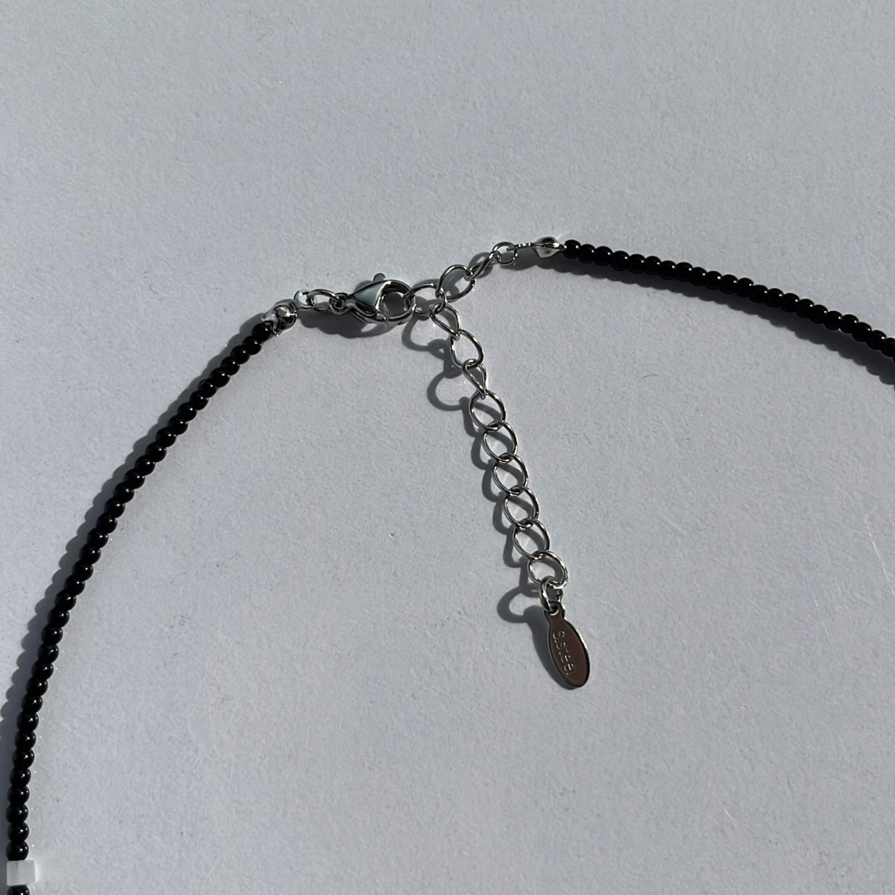 [BLACK] ビーズネックレス ［SSN047］