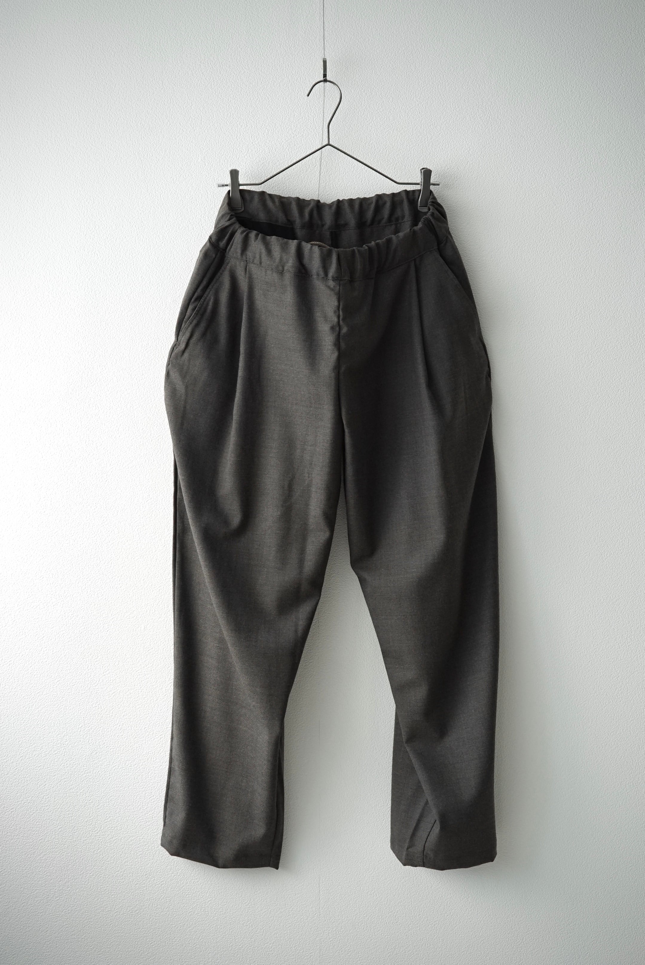 Washable Wool/Pe Gaba / P/T Easy Pants_Ⅱ (DUST)