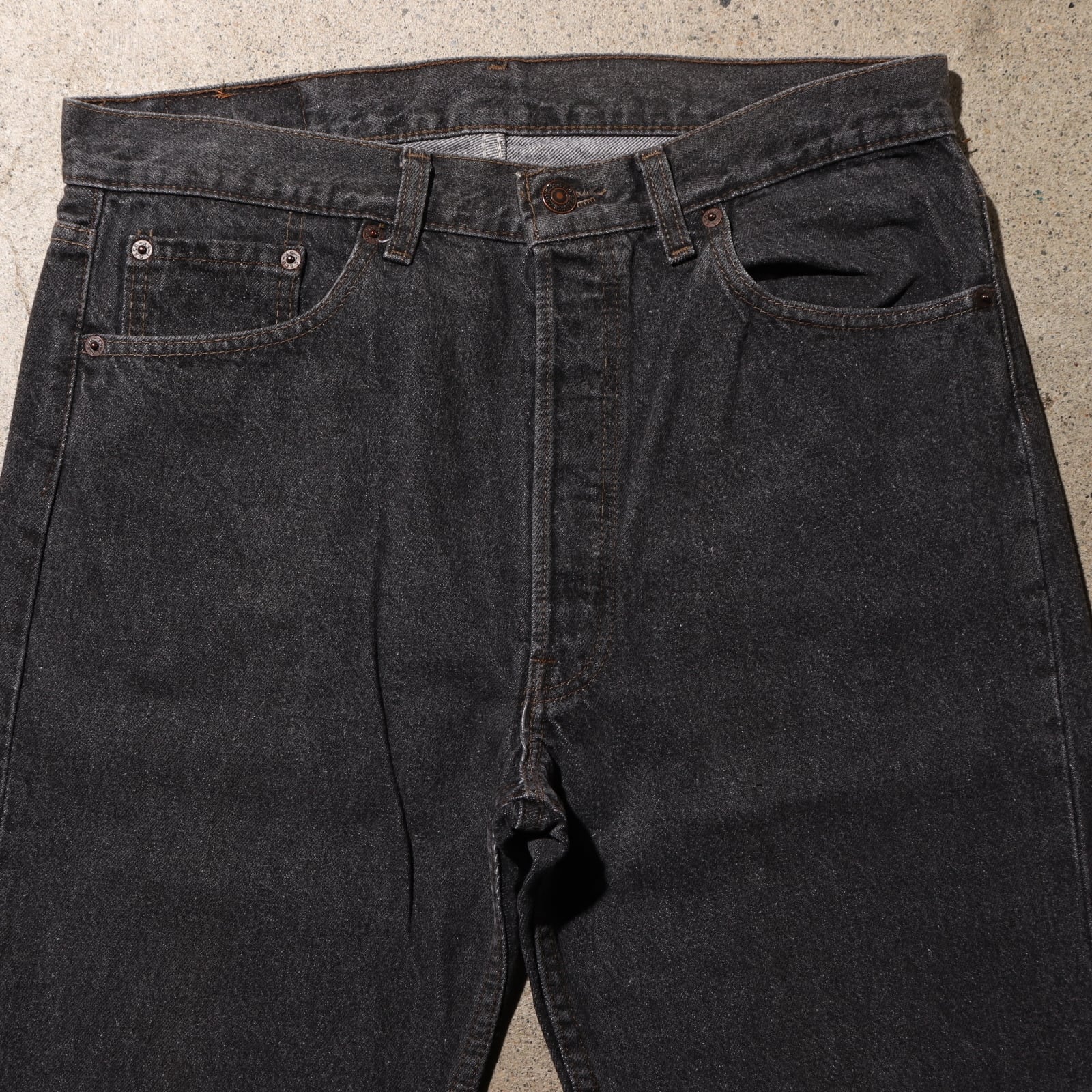 美品 34×30 Levi's 501 先染め USA 92年 ブラックデニムパンツ 美品 34×30 Levi's 501 先染め USA 92年 ブラックデニムパンツ