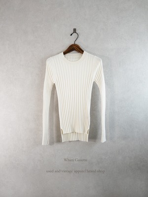2021SS / Whim Gazette(ウィム ガゼット) シルクワイドリブプルオーバー