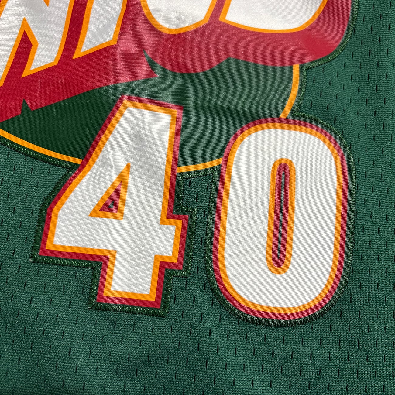 Shawn Kemp 【Seattle Supersonics】 Kids Game Shirt. Mitchell