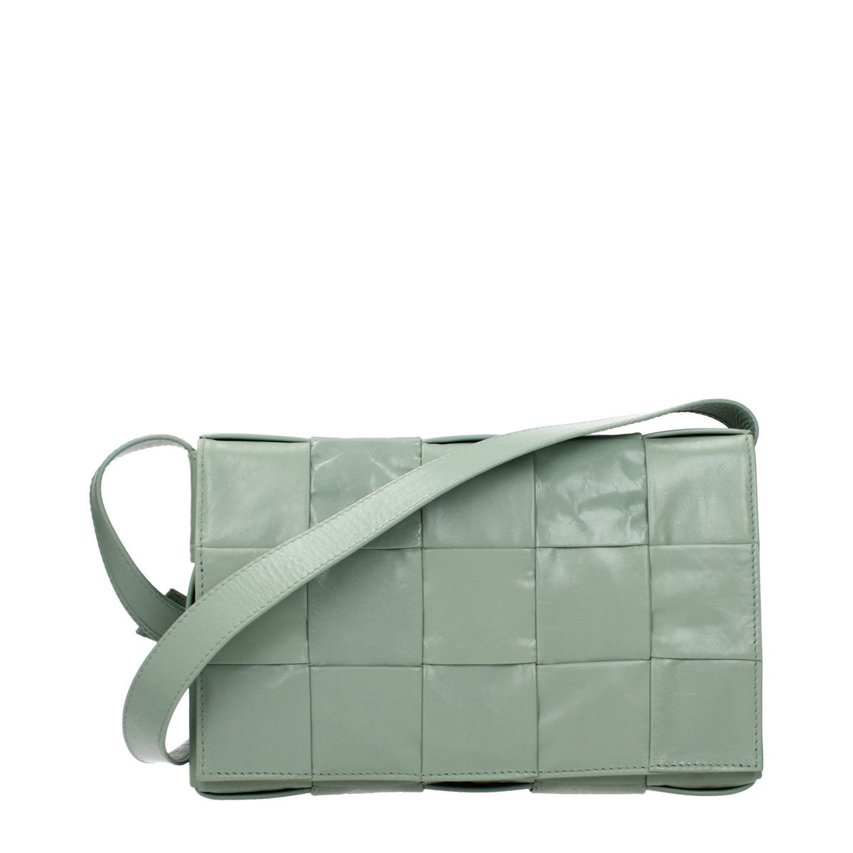 【新品】BOTTEGA VENETA ボッテガヴェネタ レディース クロスボディバッグ レザー グリーン 667298VCQ713402