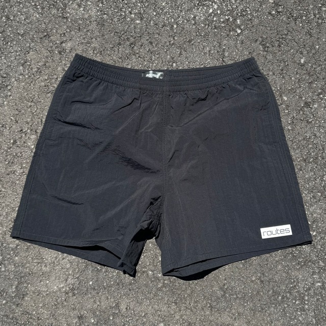 hybrid nylon shorts /ブラック