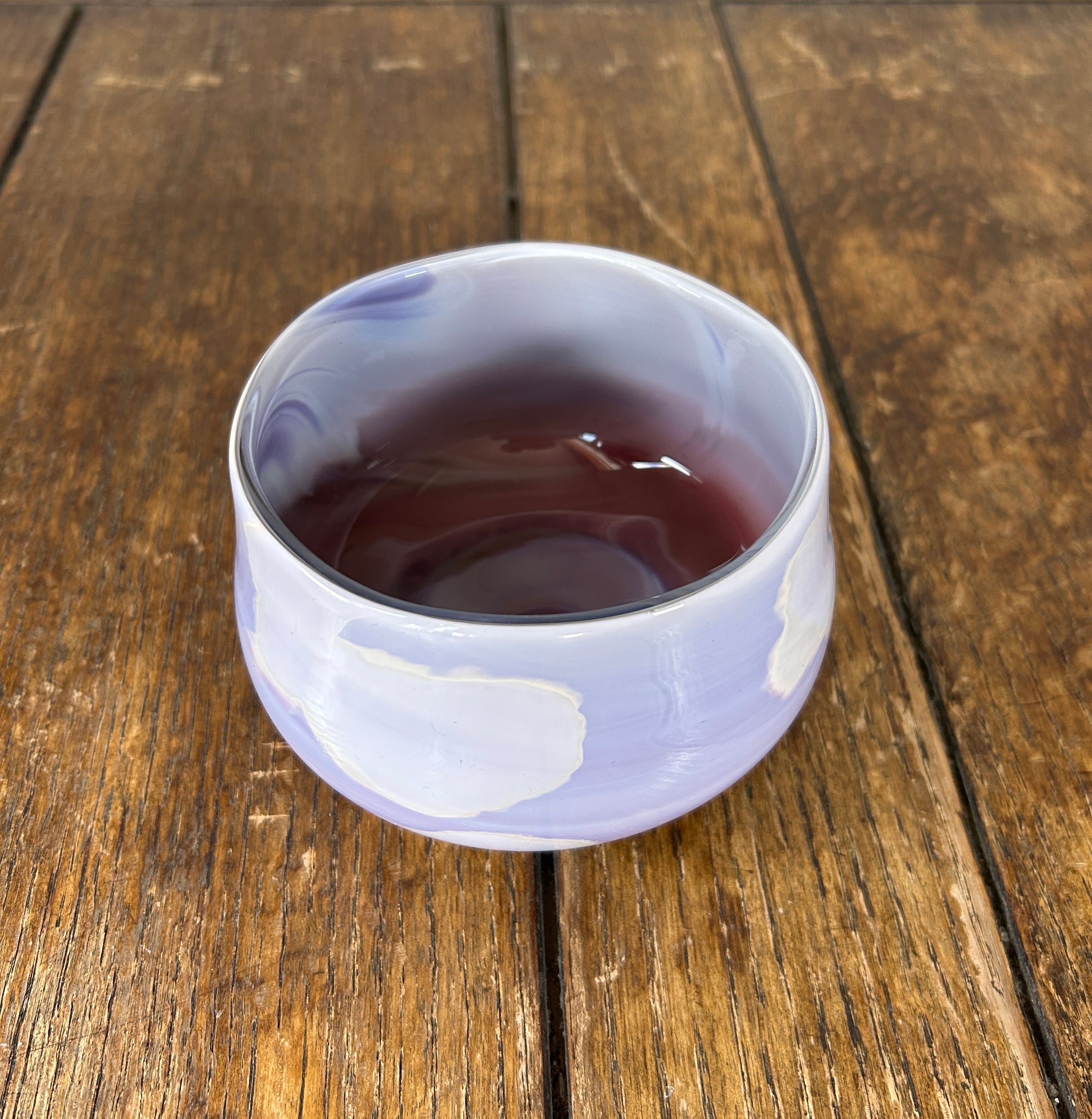 耐熱燿変ガラス 抹茶茶碗 半筒形 燿（たまさか）瑞雲 抹茶茶碗 TPK-CHA