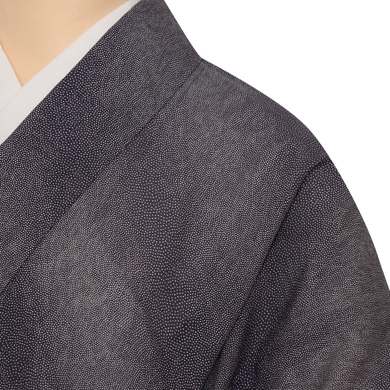 斜め暈し変りよろけ縞 江戸小紋 絽着物【中古】 | かわの屋